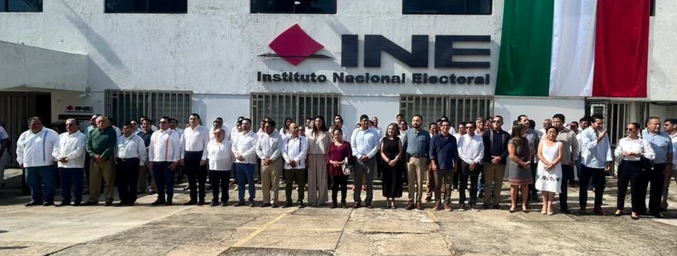 La presidenta de la CEDH asistió como invitada especial a la Ceremonia Cívica y Sesión de Instalación del Consejo General del Instituto Nacional Electoral